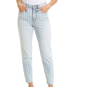 Pistola Rare Light Blue Pinstriped Women's Jeans 26